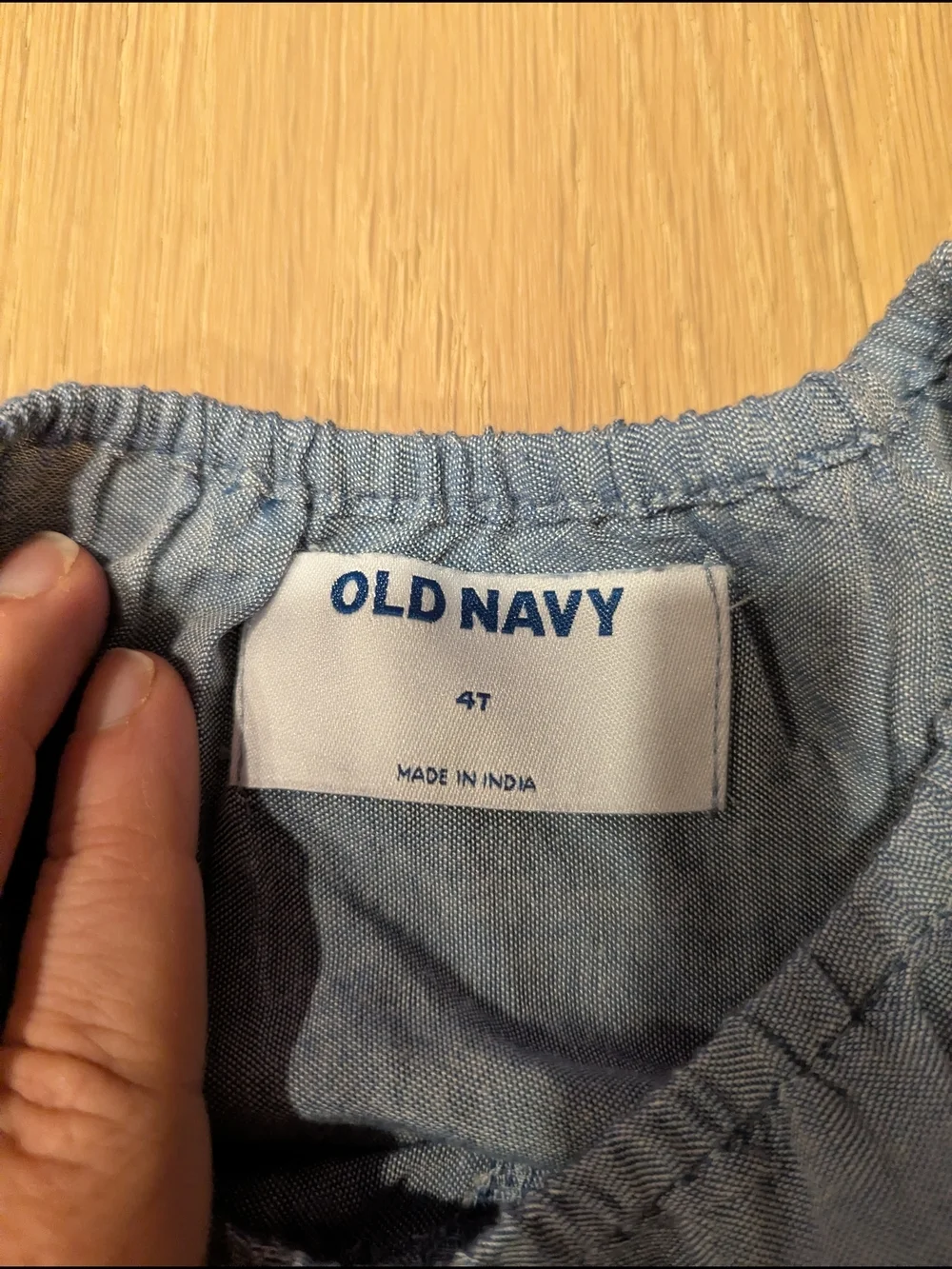 Old Navy Light Chambray Eyelet Two-Piece Set - Blue